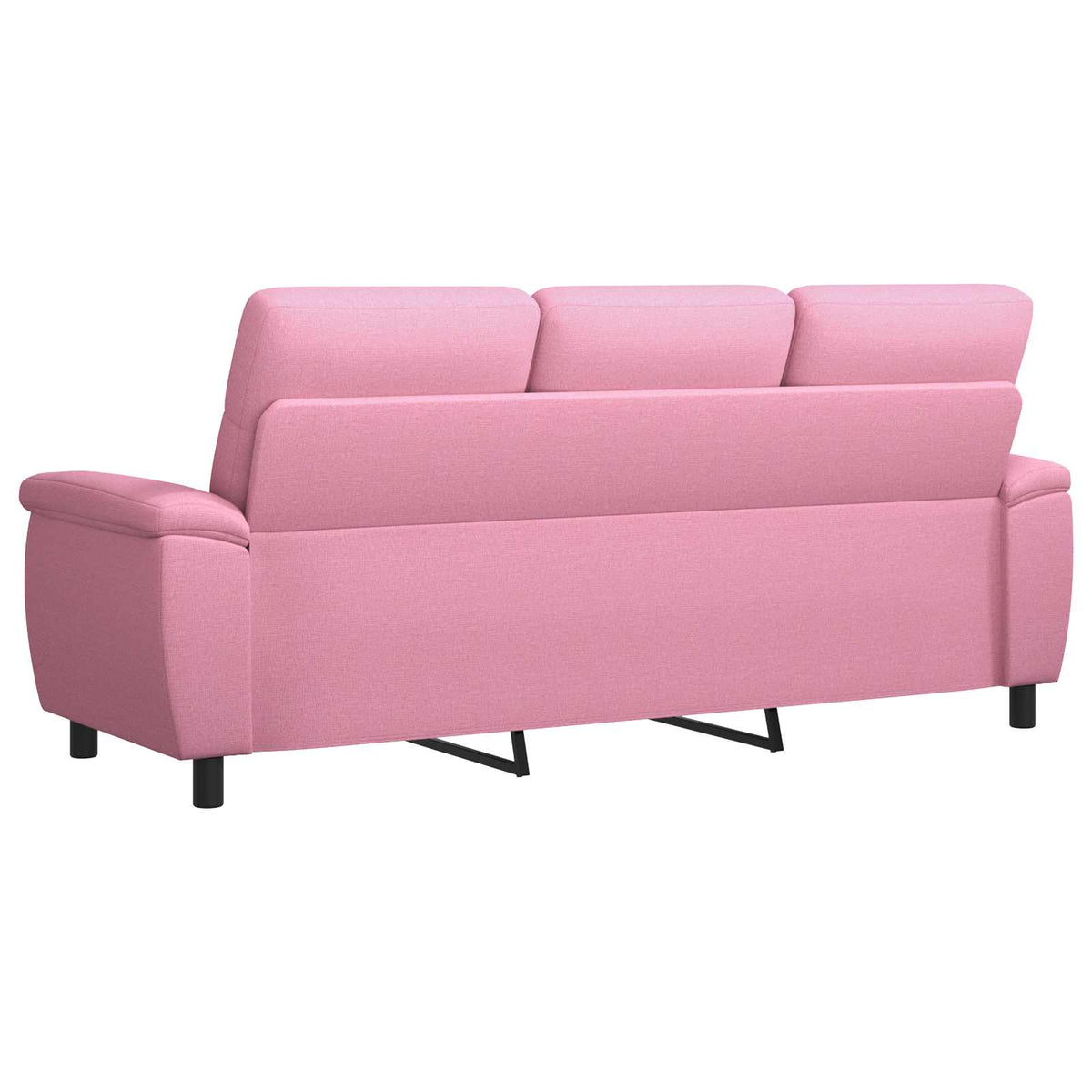 vidaXL Sofa różowy 214 x 90 x 95 cm tkanina