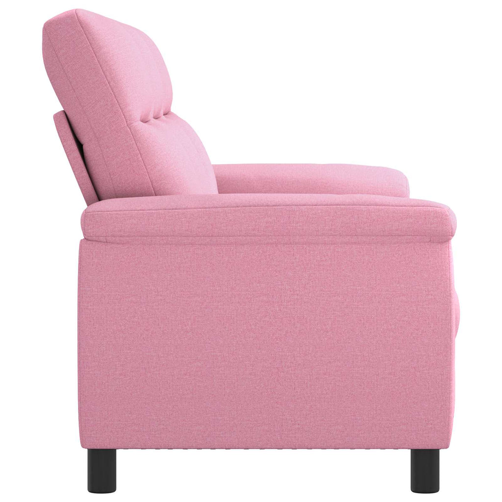 vidaXL Sofa różowy 214 x 90 x 95 cm tkanina