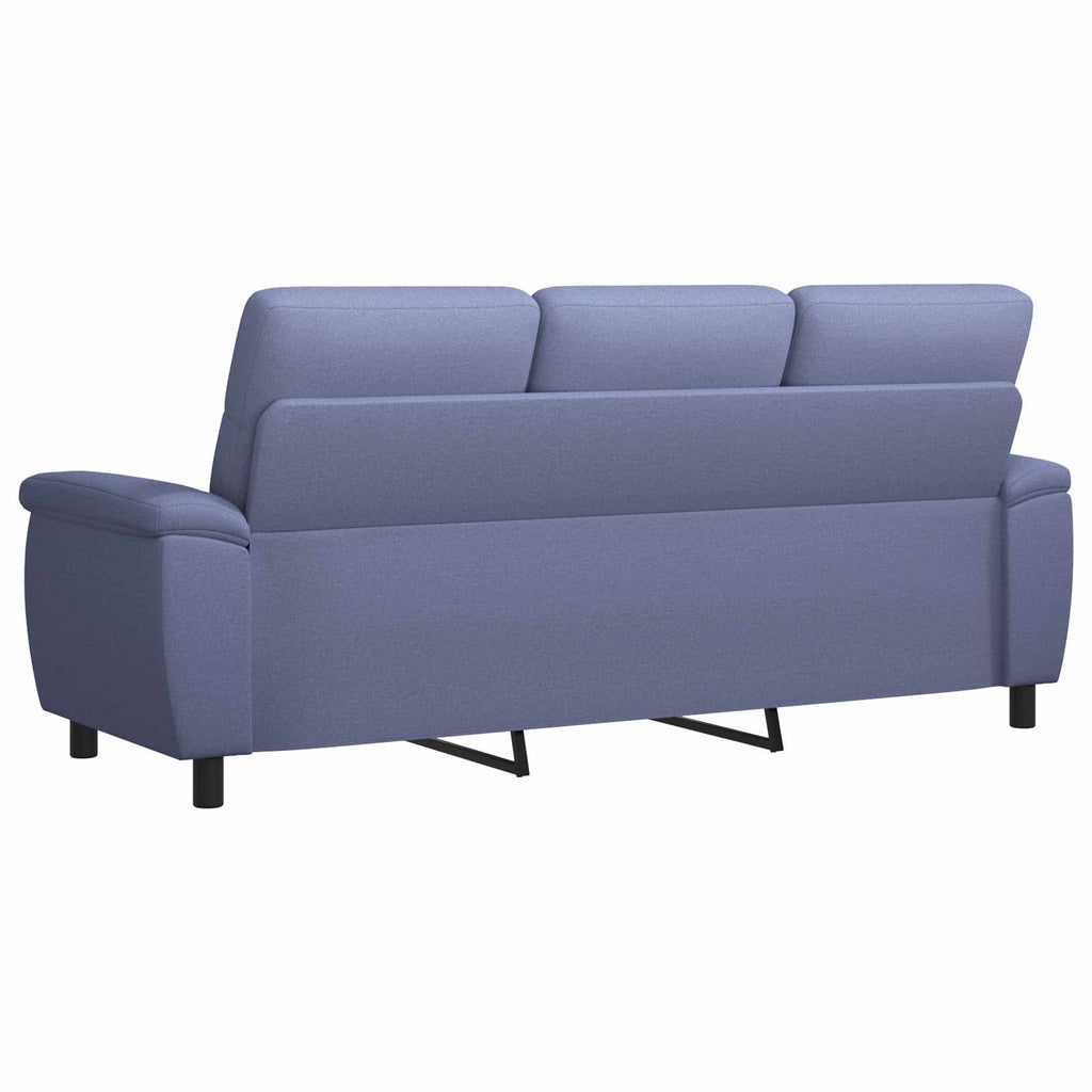 vidaXL Sofa Niebieski dżins 214 x 90 x 95 cm tkanina