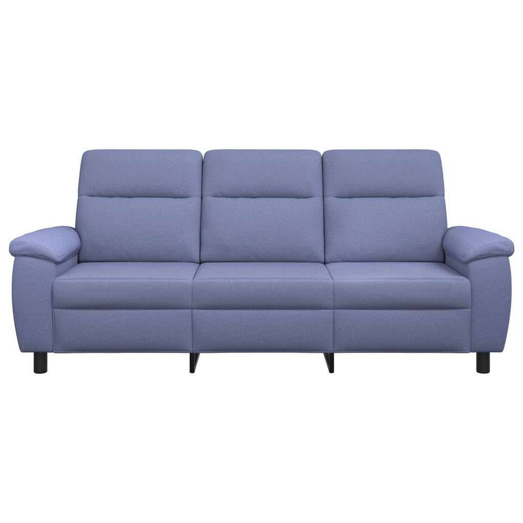 vidaXL Sofa Niebieski dżins 214 x 90 x 95 cm tkanina