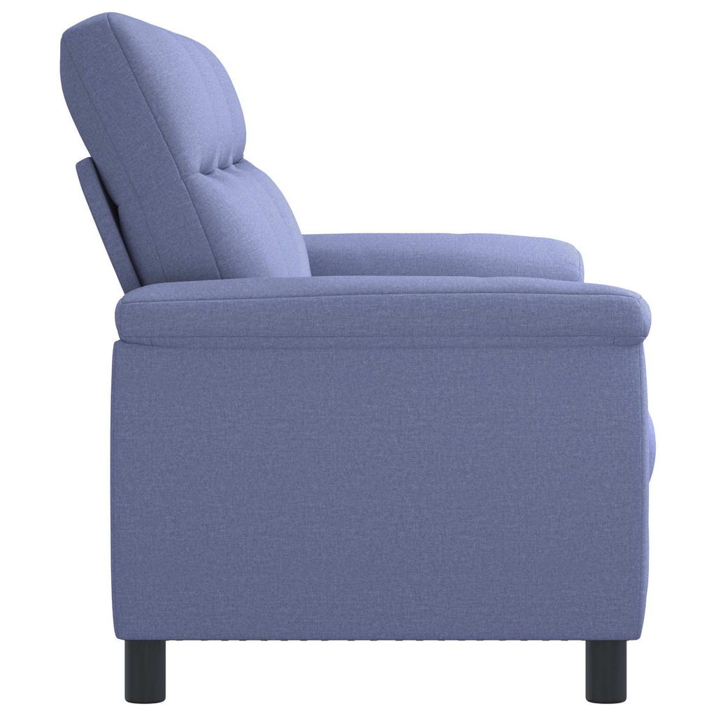 vidaXL Sofa Niebieski dżins 214 x 90 x 95 cm tkanina