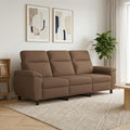 vidaXL Sofa brązowy 214 x 90 x 95 cm tkanina