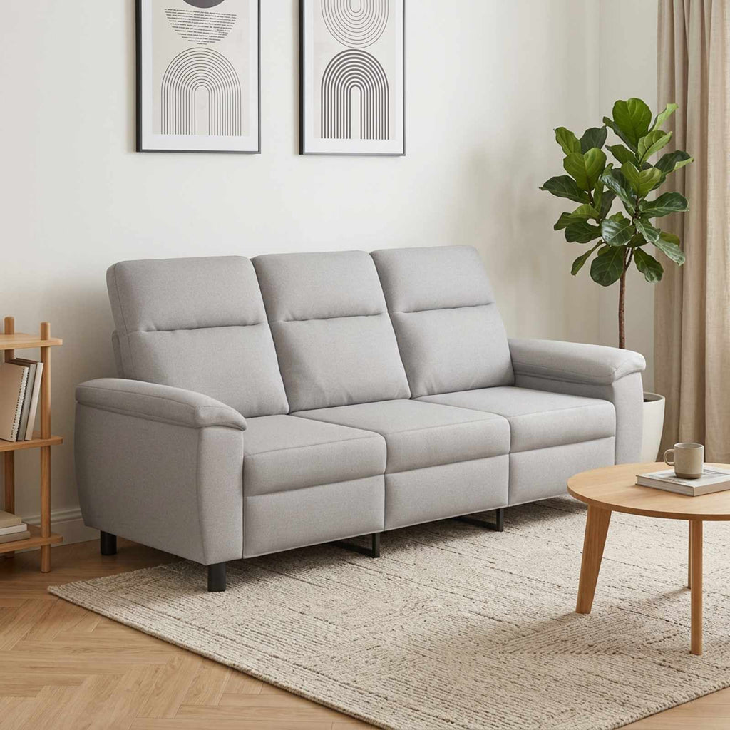 vidaXL Sofa Szary chmur 214 x 90 x 95 cm tkanina