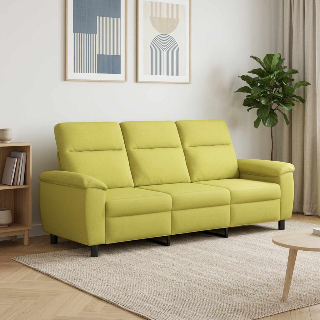 vidaXL Sofa Jasnozielony 214 x 90 x 95 cm tkanina
