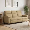 vidaXL Sofa Jasny Brąz 214 x 90 x 95 cm tkanina