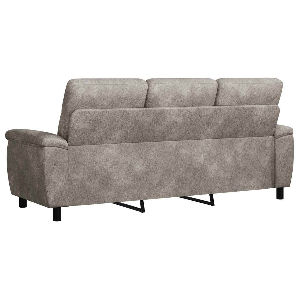vidaXL Sofa jasnoszary 214 x 90 x 95 cm Skóra zamszowa