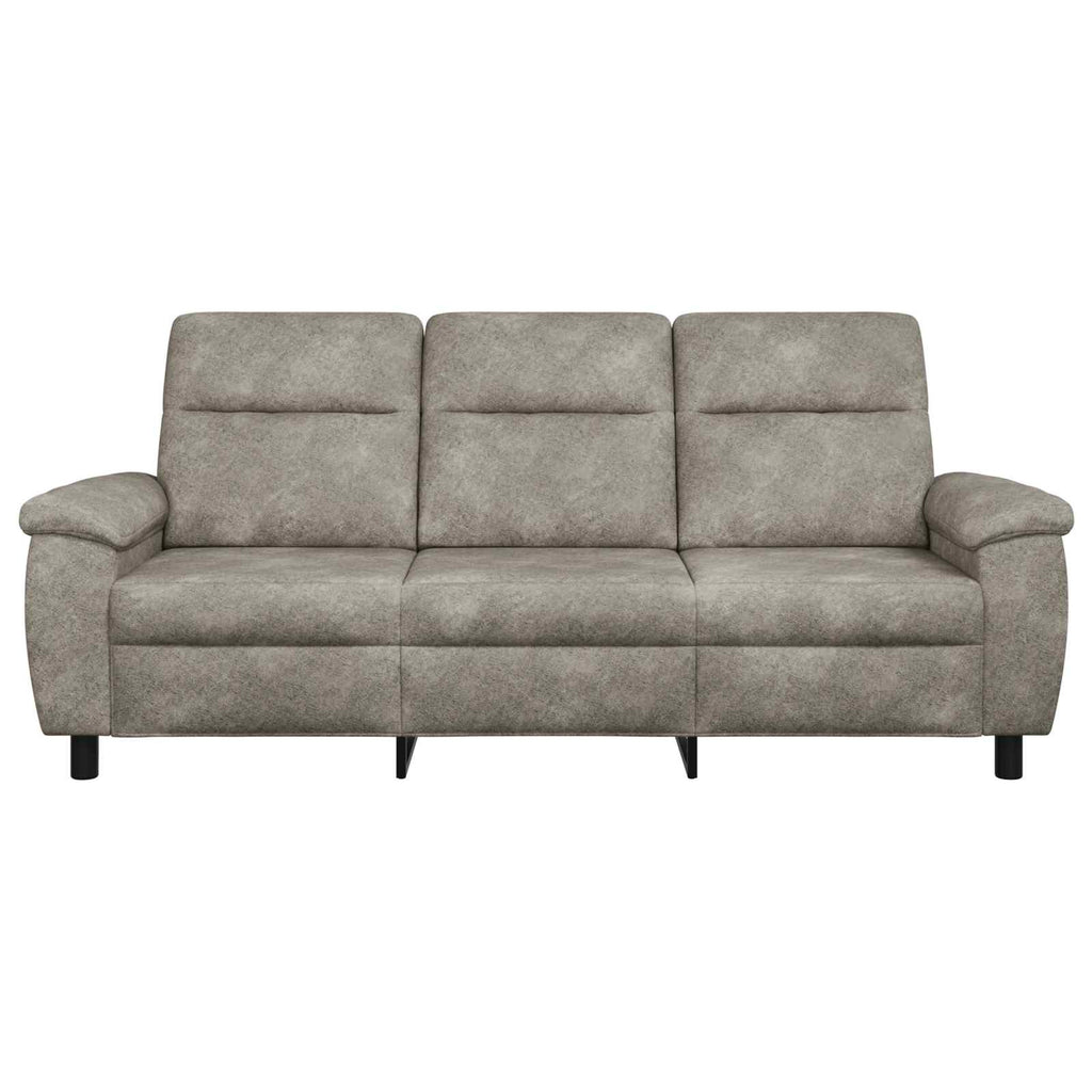 vidaXL Sofa jasnoszary 214 x 90 x 95 cm Skóra zamszowa