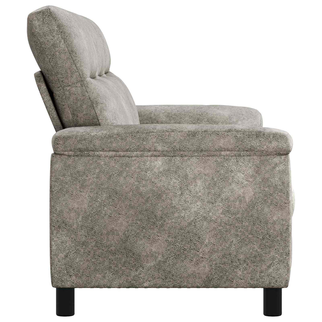 vidaXL Sofa jasnoszary 214 x 90 x 95 cm Skóra zamszowa