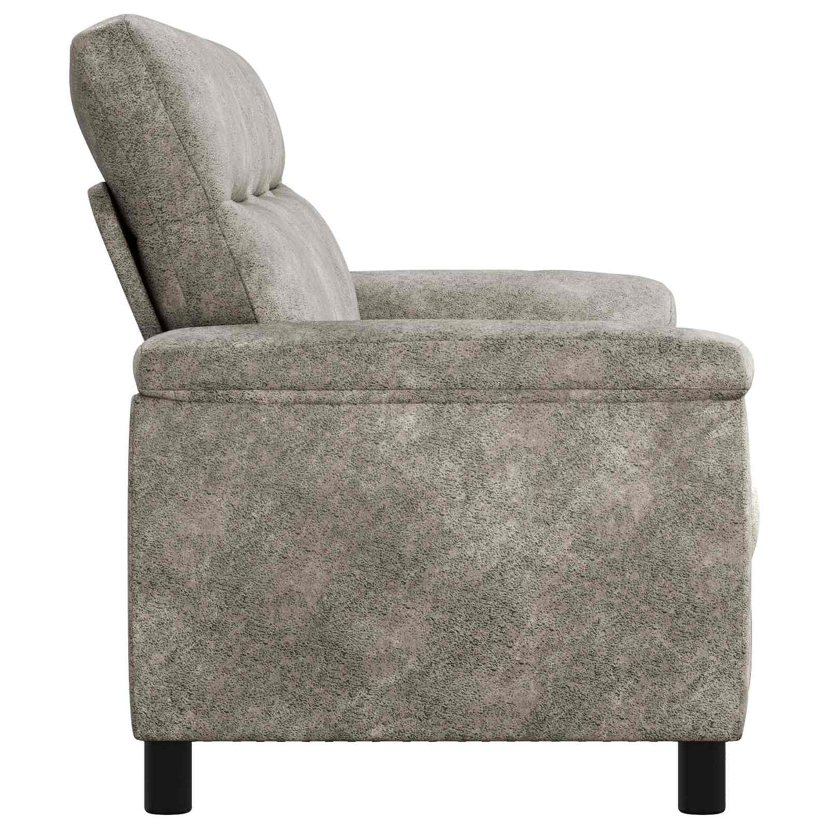 vidaXL Sofa jasnoszary 214 x 90 x 95 cm Skóra zamszowa