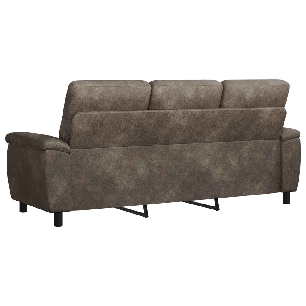 vidaXL Sofa ciemnoszary 214 x 90 x 95 cm Skóra zamszowa