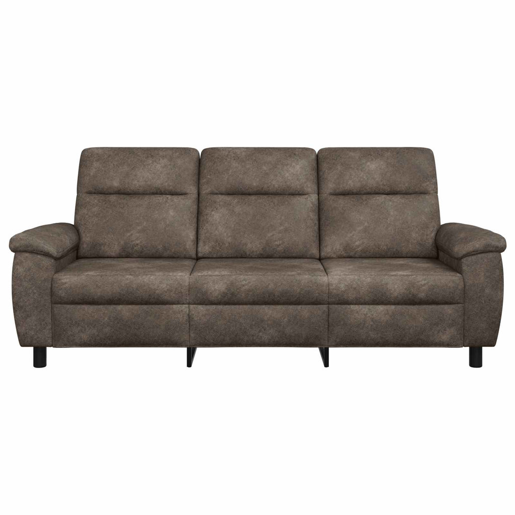 vidaXL Sofa ciemnoszary 214 x 90 x 95 cm Skóra zamszowa