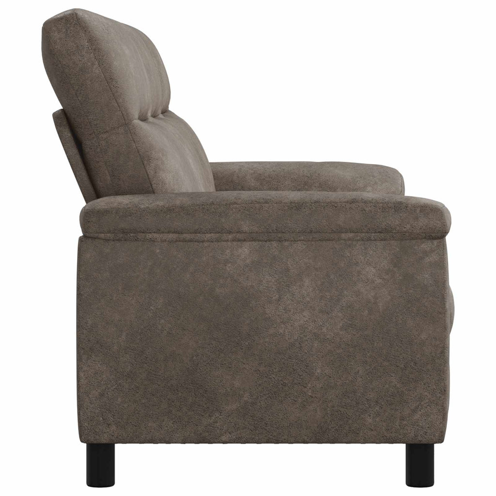 vidaXL Sofa ciemnoszary 214 x 90 x 95 cm Skóra zamszowa