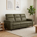 vidaXL Sofa Zielony wojskowy 214 x 90 x 95 cm Skóra zamszowa