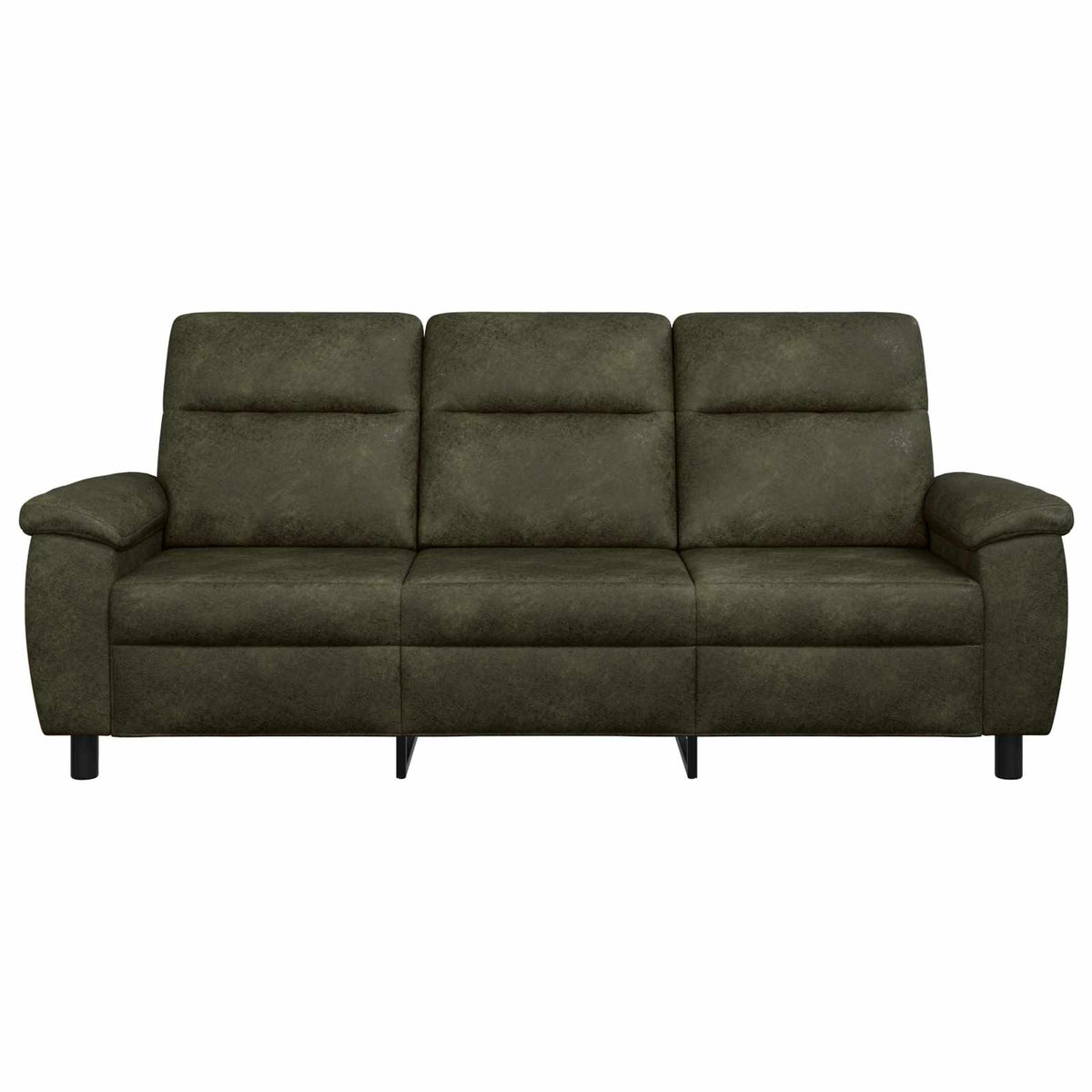 vidaXL Sofa Zielony wojskowy 214 x 90 x 95 cm Skóra zamszowa