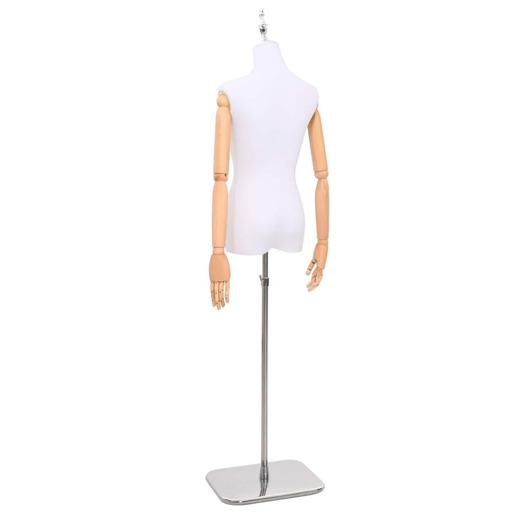 vidaXL Regulowany manekin 156-226 cm z podstawą Kobieta PP Biały
