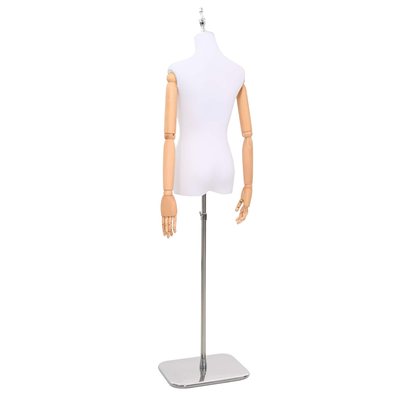 vidaXL Regulowany manekin 156-226 cm z podstawą Kobieta PP Biały