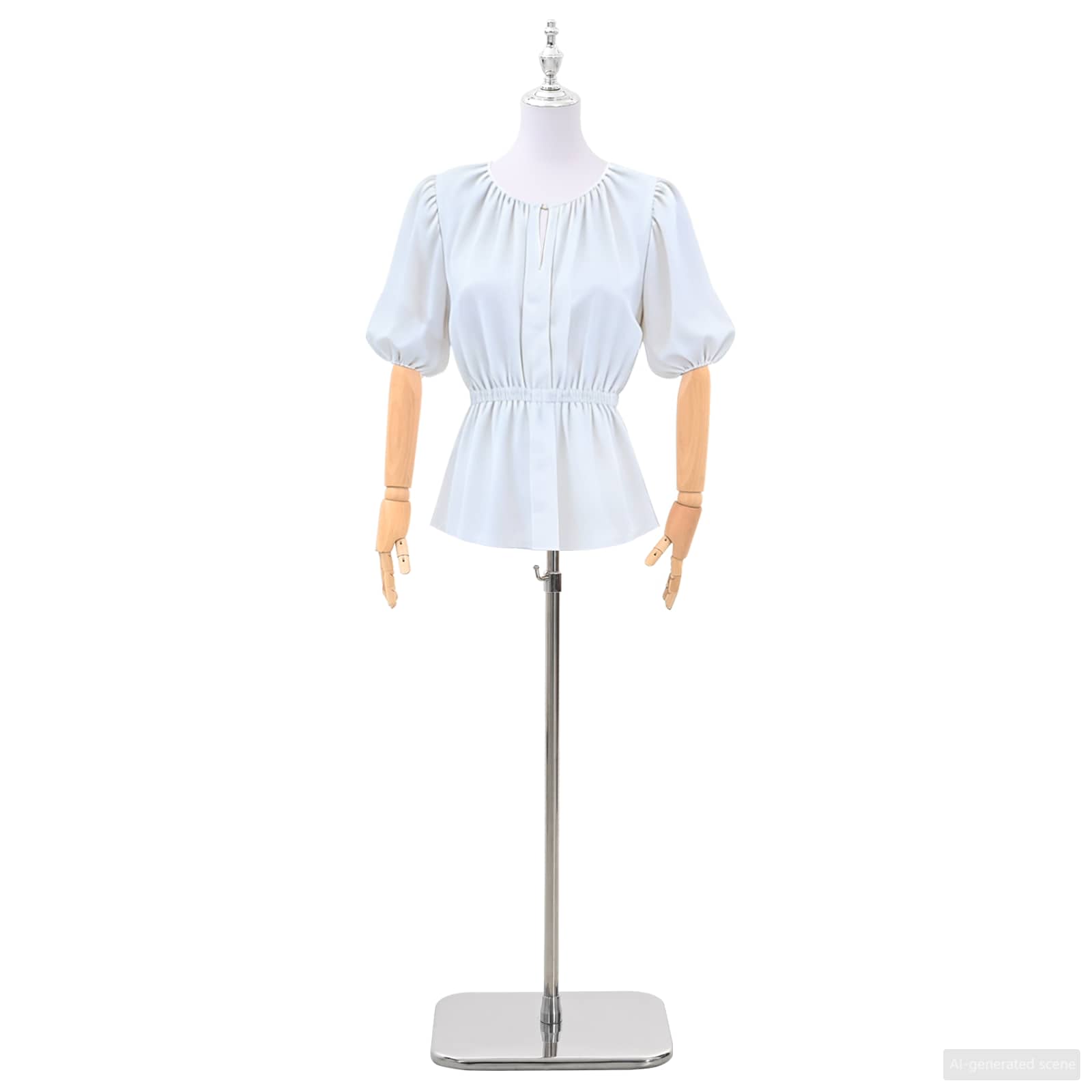 vidaXL Regulowany manekin 156-226 cm z podstawą Kobieta PP Biały