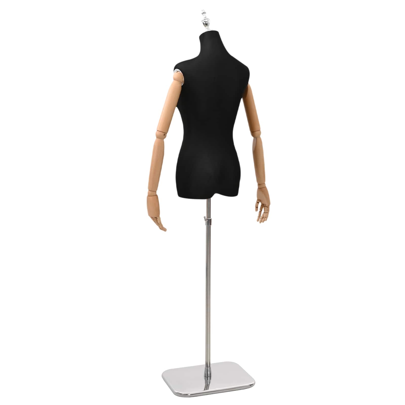 vidaXL Regulowany manekin 156-226 cm z podstawą Kobieta PP Czarny