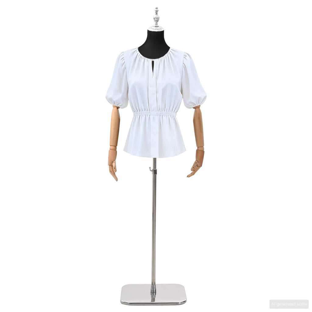 vidaXL Regulowany manekin 156-226 cm z podstawą Kobieta PP Czarny
