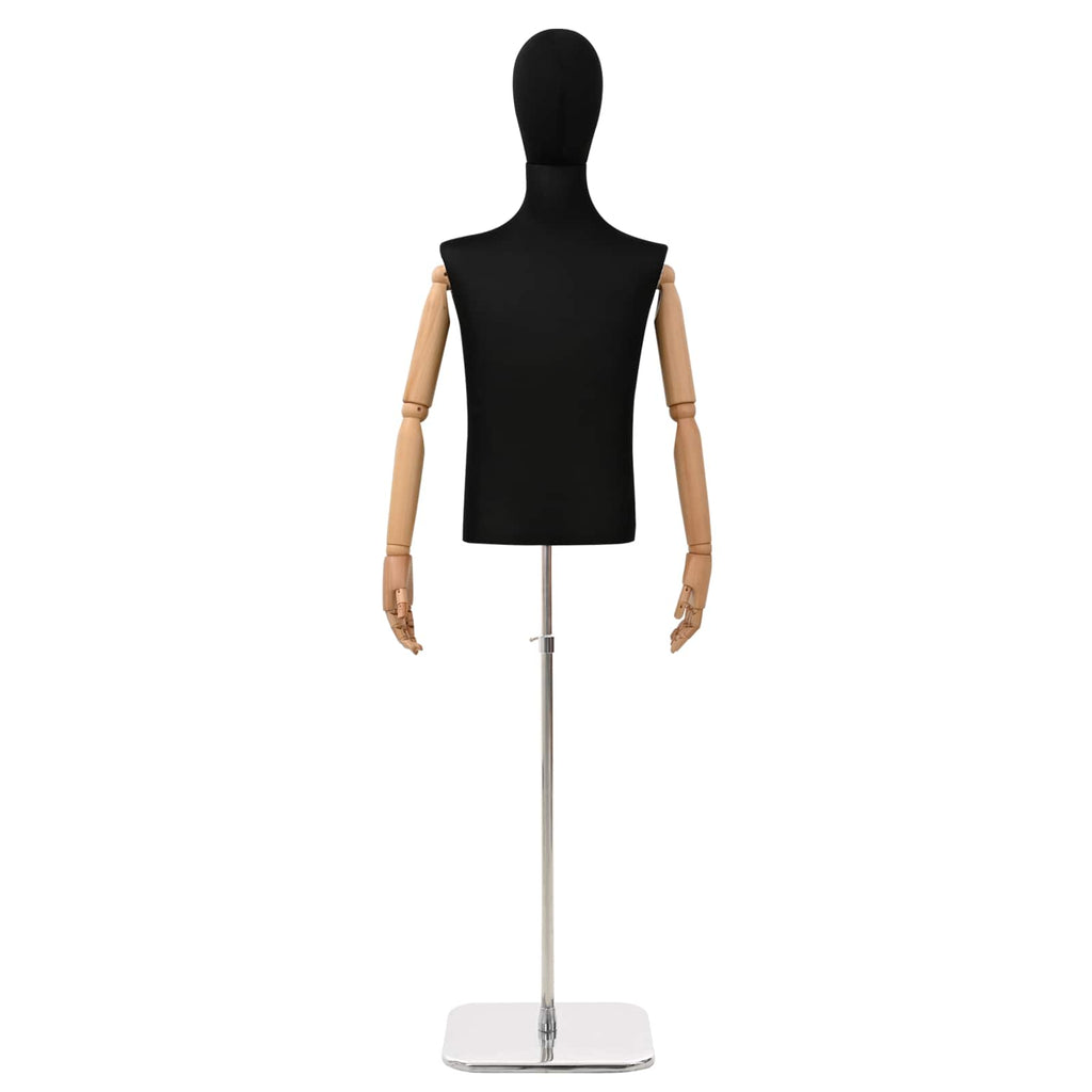 vidaXL Regulowany manekin 170-242 cm z głową i podstawą Mężczyzna PP