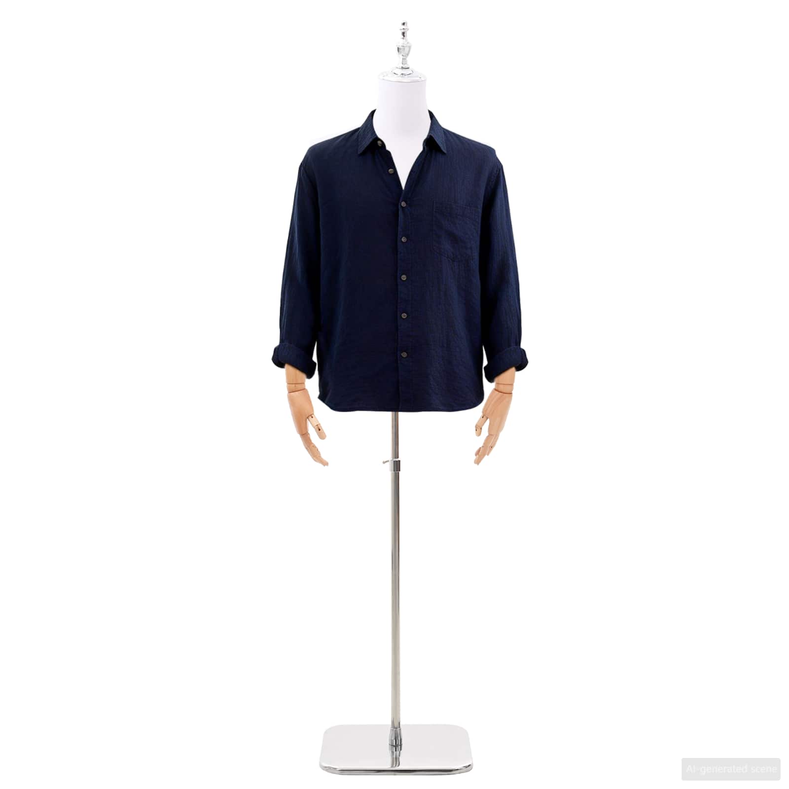 vidaXL Regulowana manekin 160-232 cm z podstawą Mężczyzna PP Biały