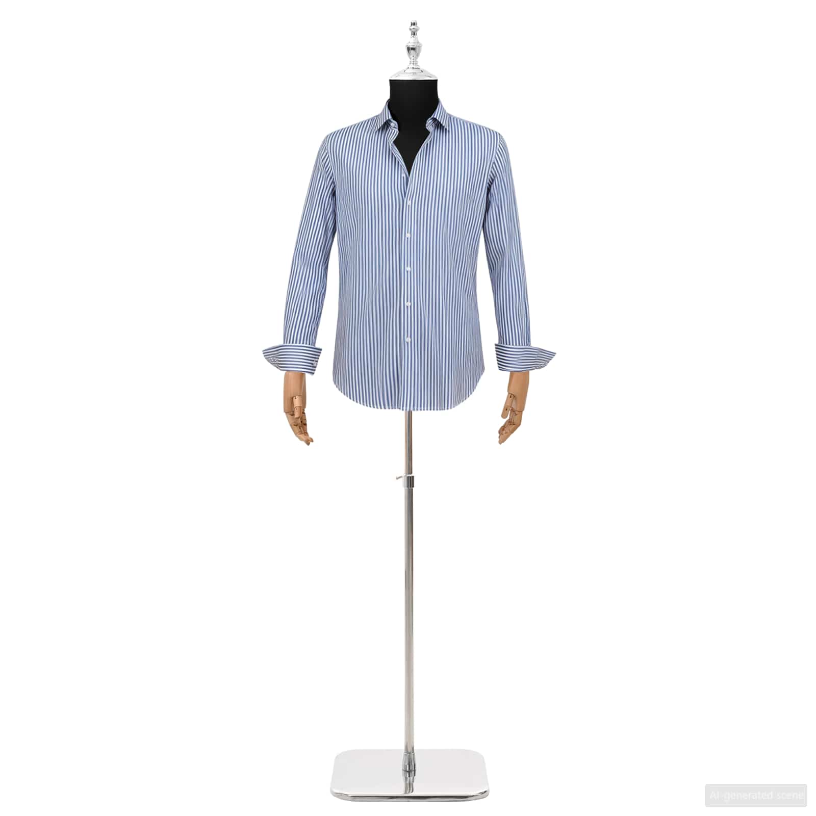 vidaXL Regulowana manekin 160-232 cm z podstawą Mężczyzna PP Czarny