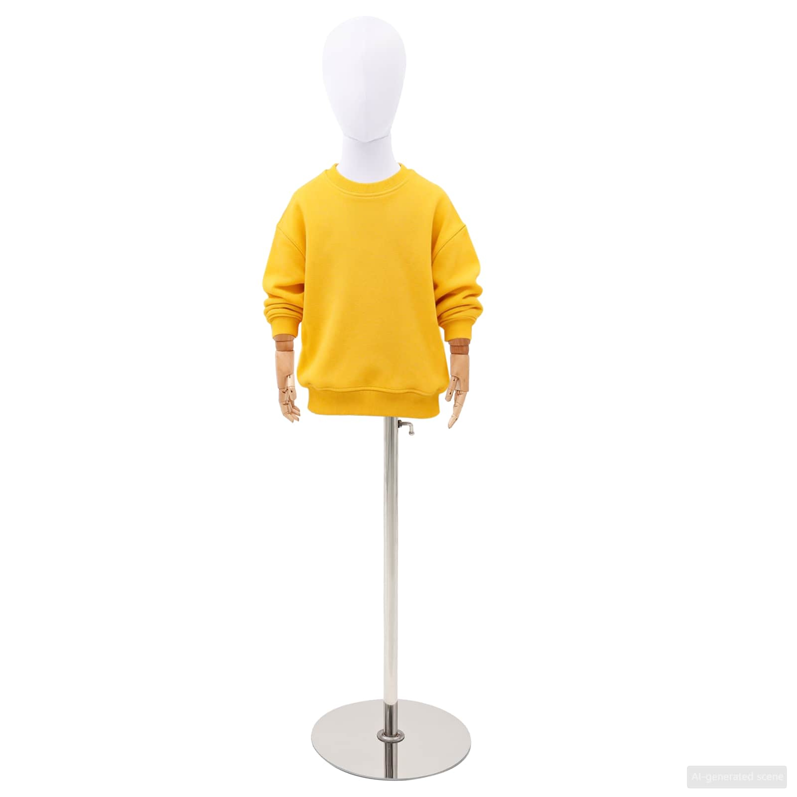 vidaXL Regulowany manekin 120-150 cm z podstawą Dla obu płci PP Biały