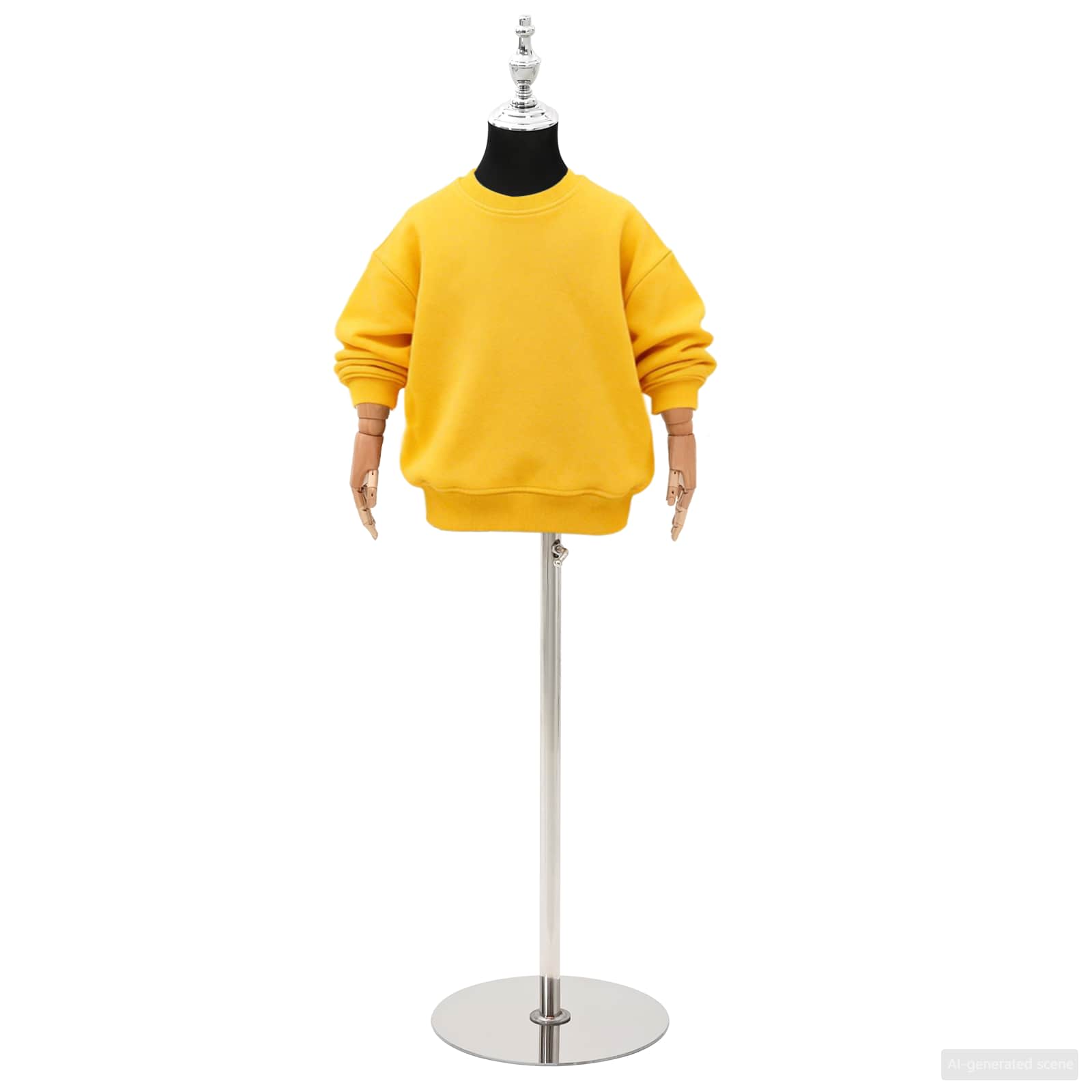 vidaXL Regulowany manekin 120-150 cm z podstawą Dla obu płci PP Czarny