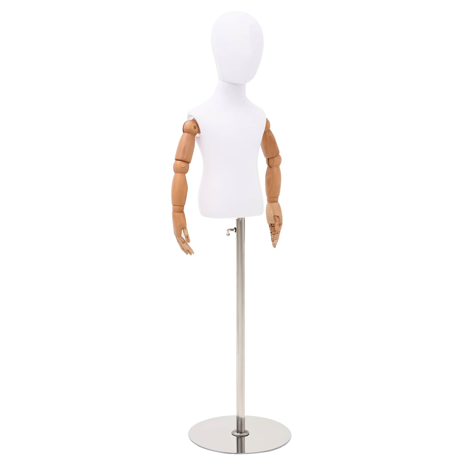 vidaXL Regulowany manekin 120-157 cm z podstawą Dla obu płci PP Biały