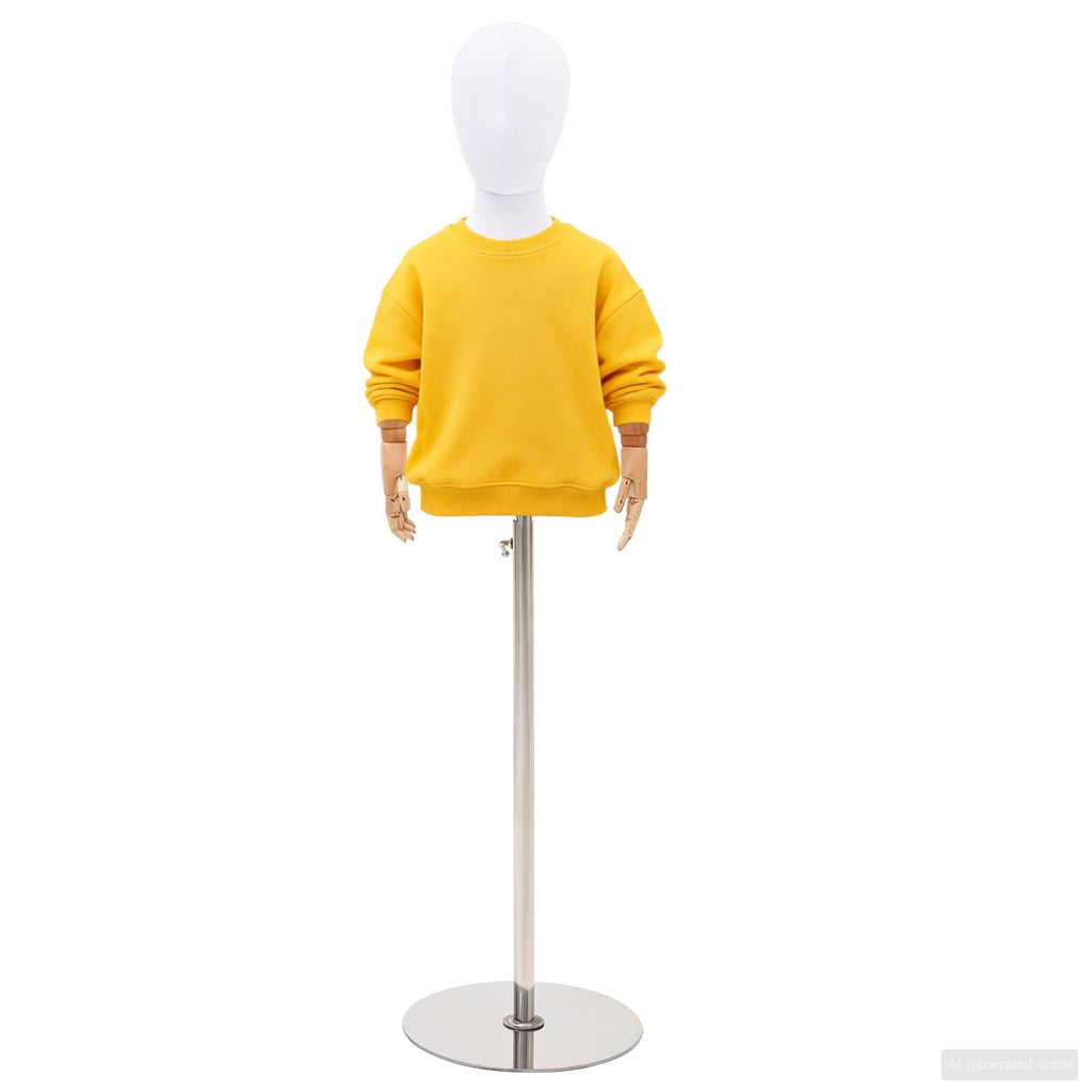 vidaXL Regulowany manekin 120-157 cm z podstawą Dla obu płci PP Biały