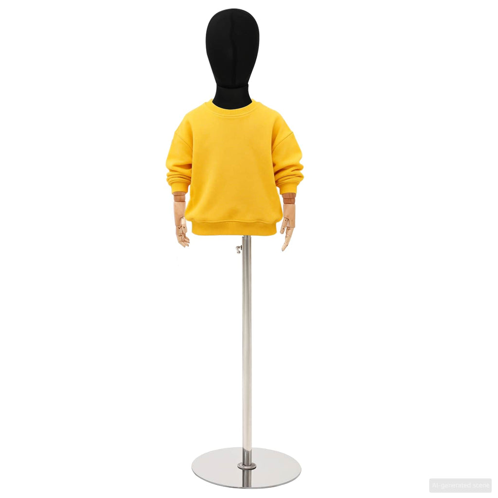 vidaXL Regulowany manekin 120-157 cm z podstawą Dla obu płci PP Czarny
