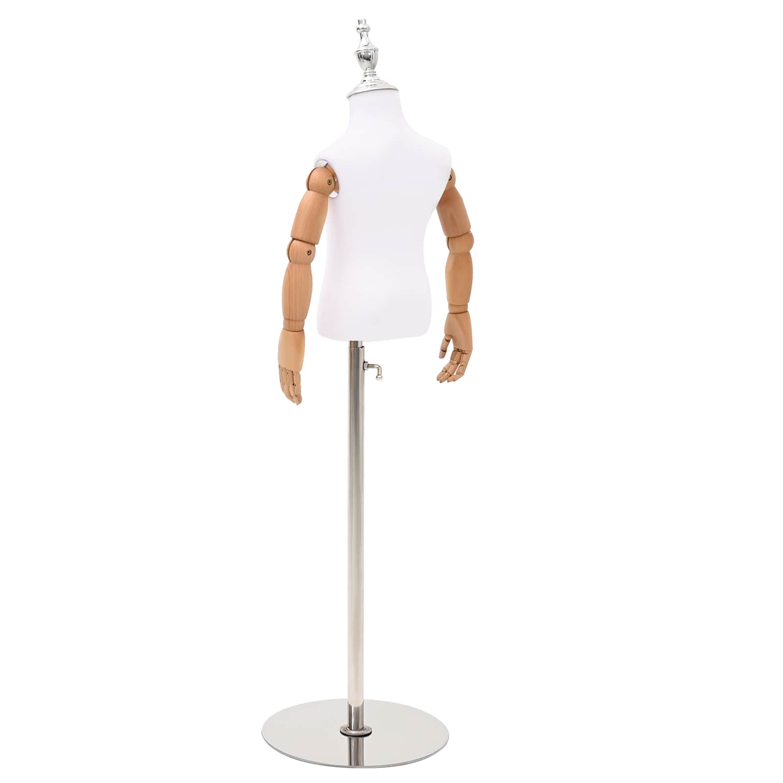 vidaXL Regulowany manekin 120-157 cm z podstawą Dla obu płci PP Biały