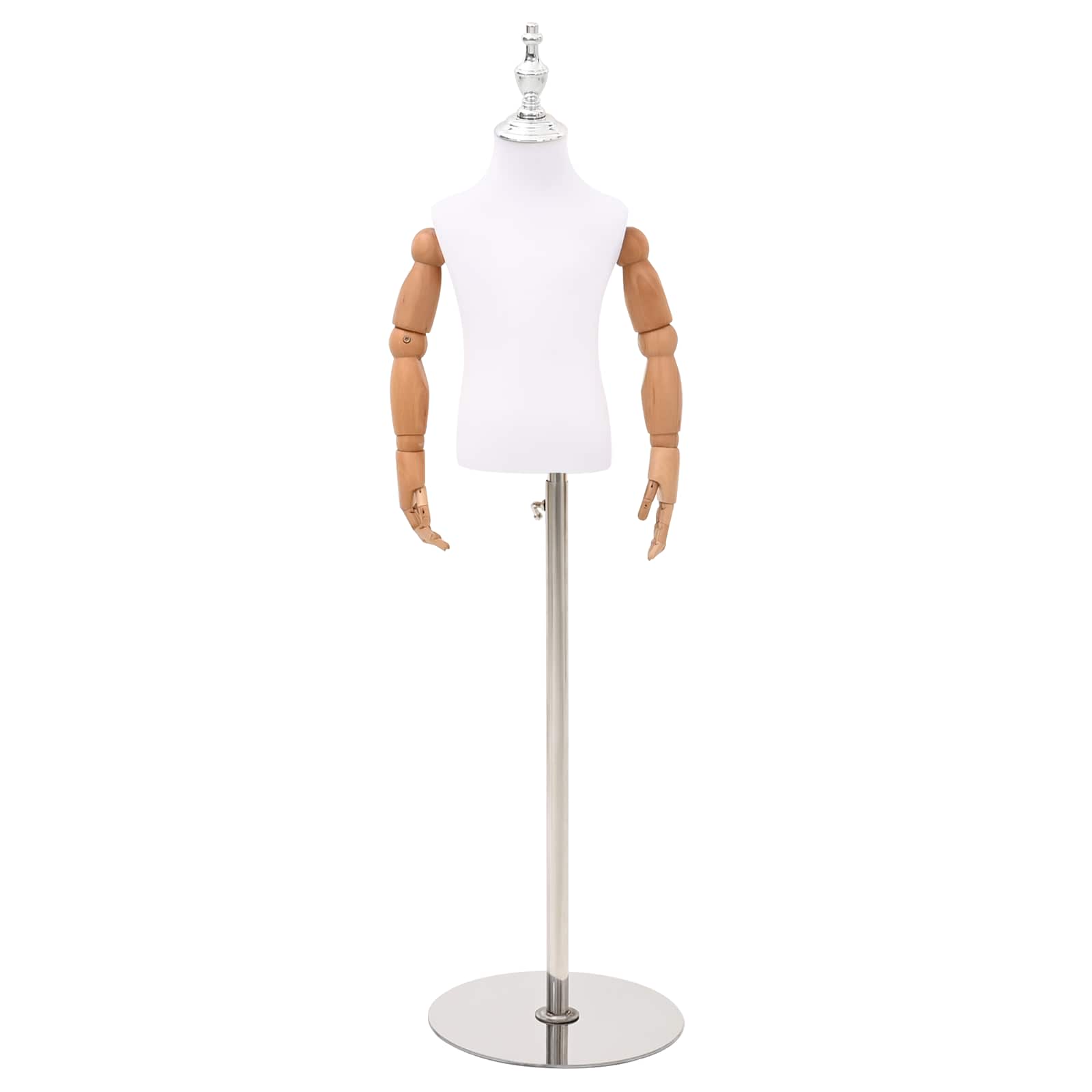 vidaXL Regulowany manekin 120-157 cm z podstawą Dla obu płci PP Biały