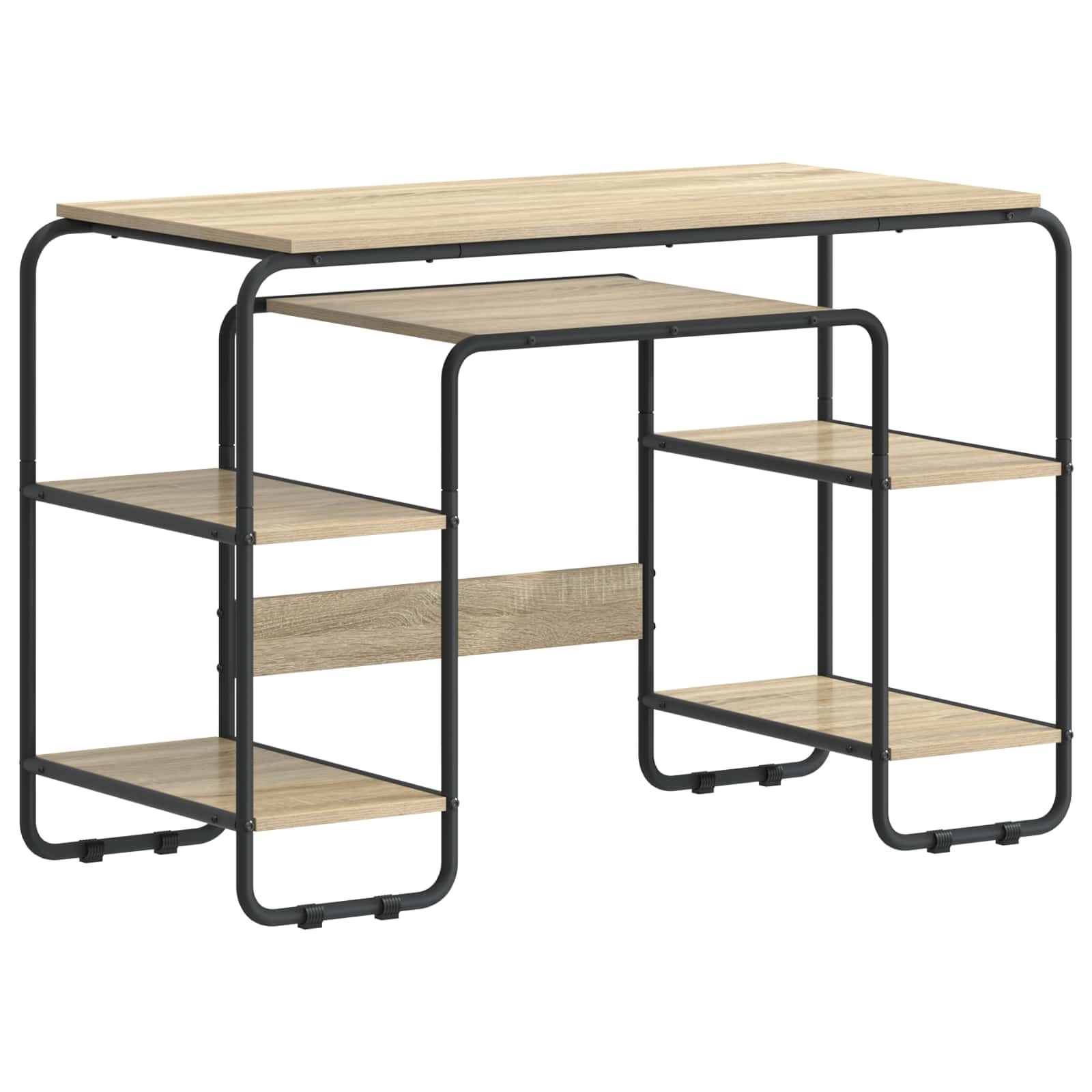 vidaXL Biurko z przechowalnią dąb Sonoma 113.5 x 52 x 75.5 cm