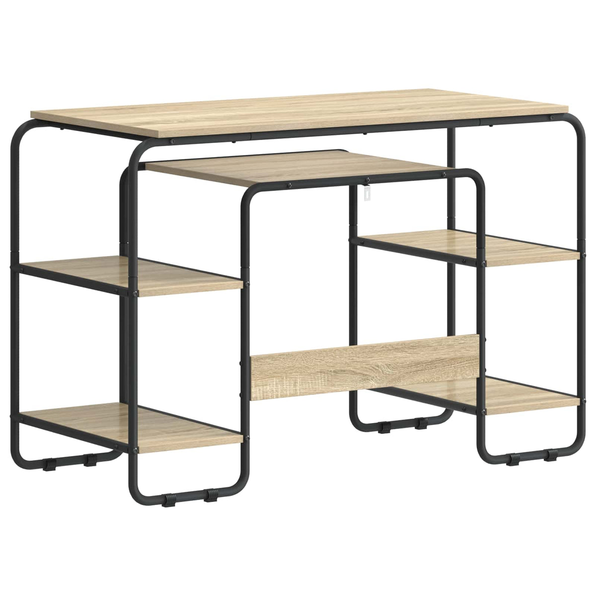 vidaXL Biurko z przechowalnią dąb Sonoma 113.5 x 52 x 75.5 cm