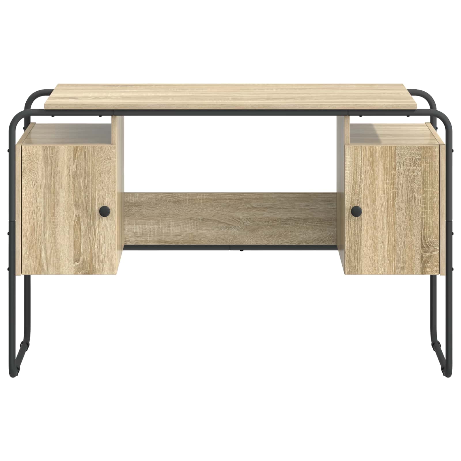 vidaXL Biurko z przechowalnią dąb Sonoma 120 x 50,5 x 75,5 cm
