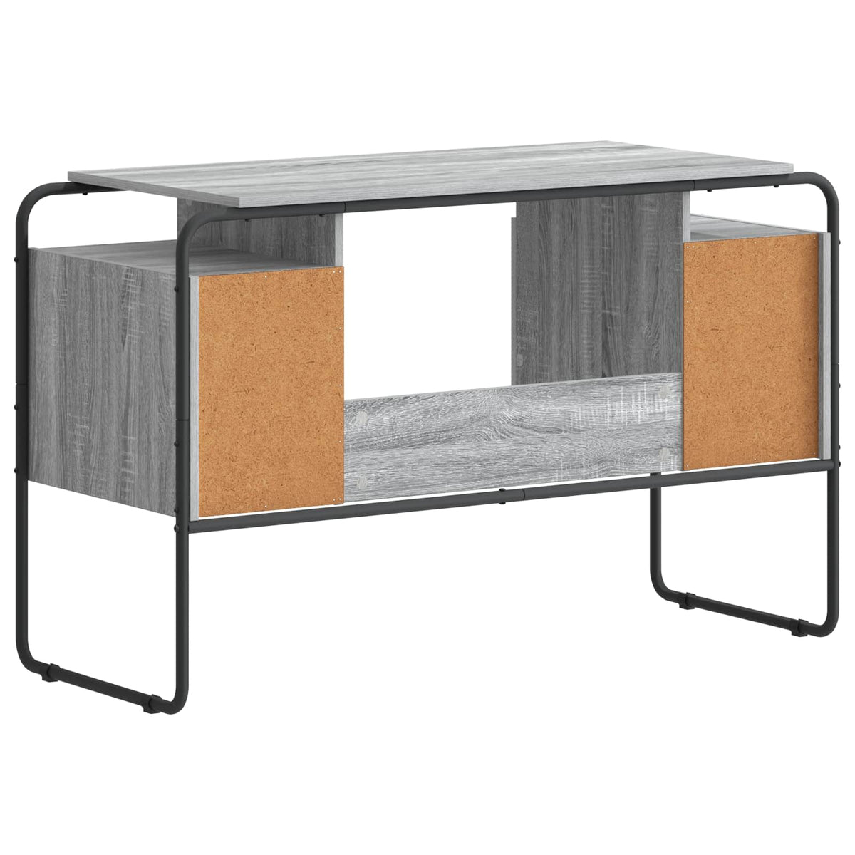 vidaXL Biurko z przechowalnią Szary Sonoma 120 x 50,5 x 75,5 cm