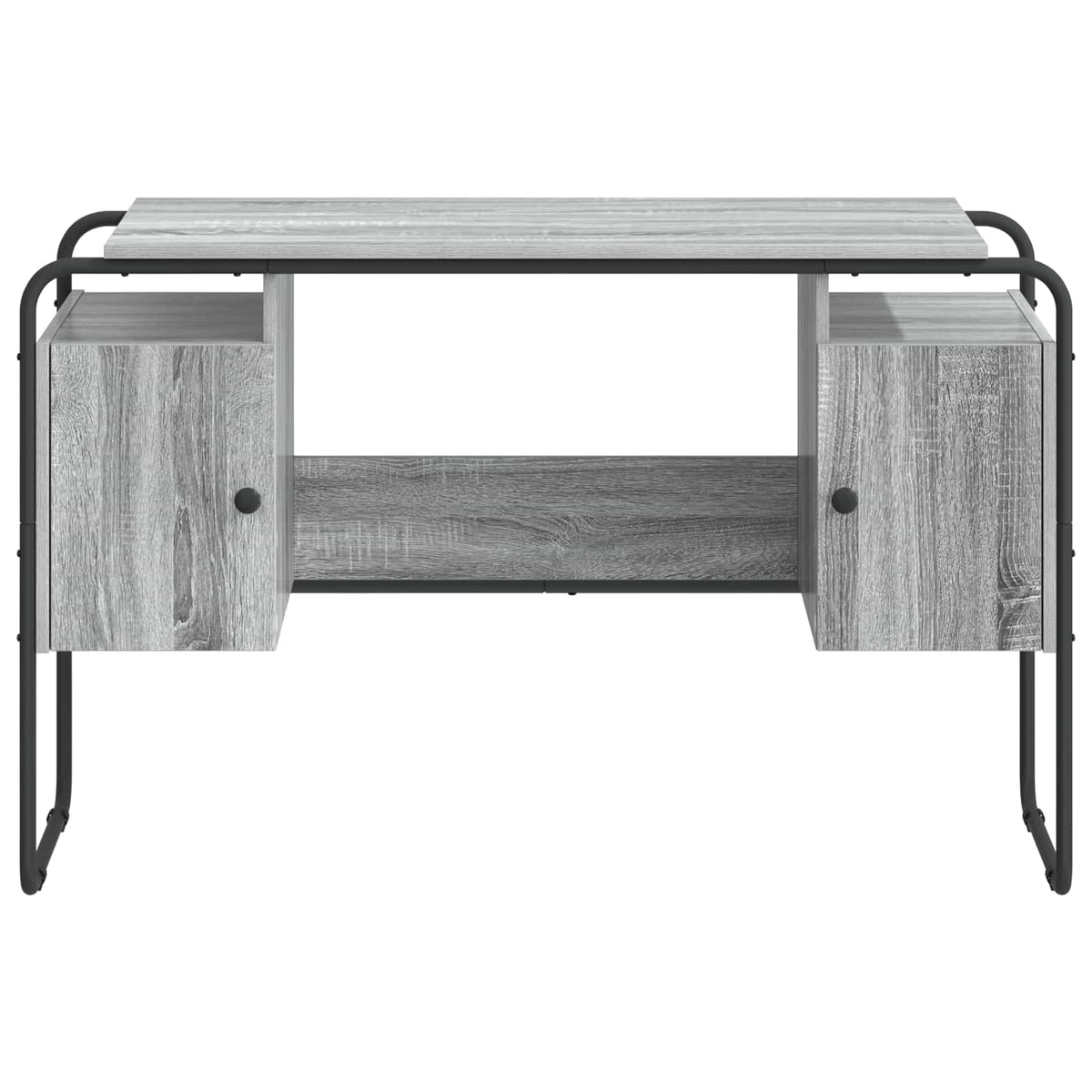 vidaXL Biurko z przechowalnią Szary Sonoma 120 x 50,5 x 75,5 cm