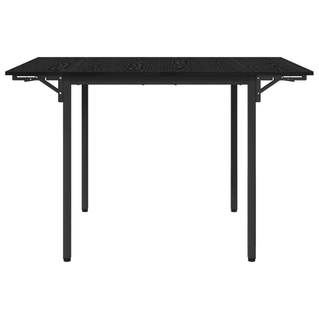 vidaXL Rozsuwany stół do jadalni 120 x 81,5 x 75 cm Czarny dąb