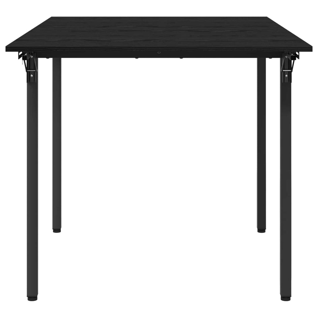 vidaXL Rozsuwany stół do jadalni 120 x 81,5 x 75 cm Czarny dąb