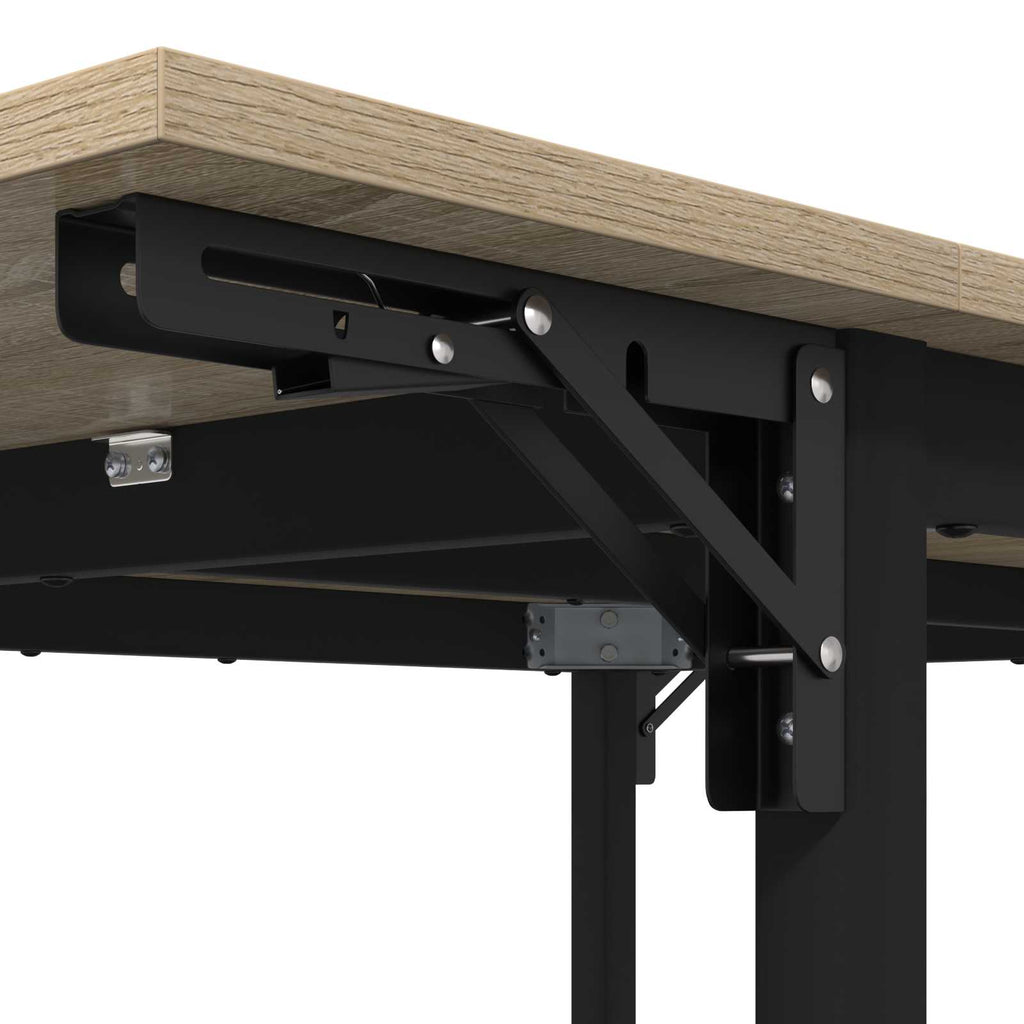 vidaXL Rozsuwany stół do jadalni 120 x 81,5 x 75 cm dąb Sonoma
