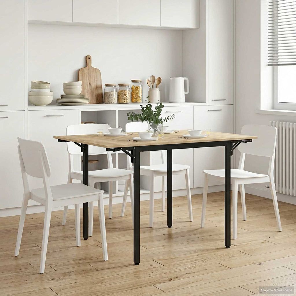 vidaXL Rozsuwany stół do jadalni 120 x 81,5 x 75 cm dąb Sonoma