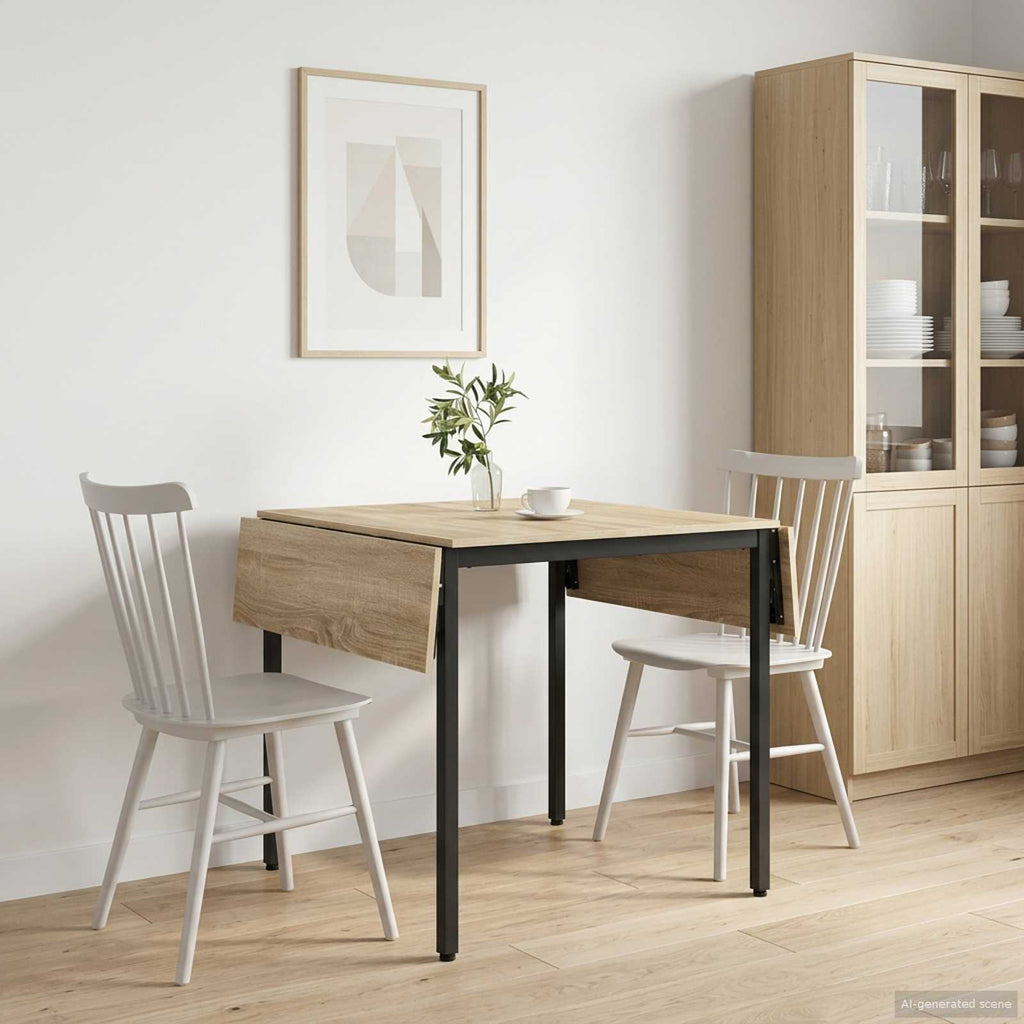 vidaXL Rozsuwany stół do jadalni 120 x 81,5 x 75 cm dąb Sonoma