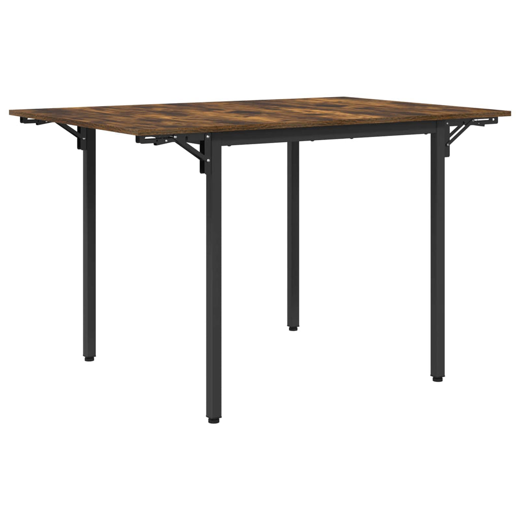 vidaXL Rozsuwany stół do jadalni 120 x 81,5 x 75 cm Dąb wędzony