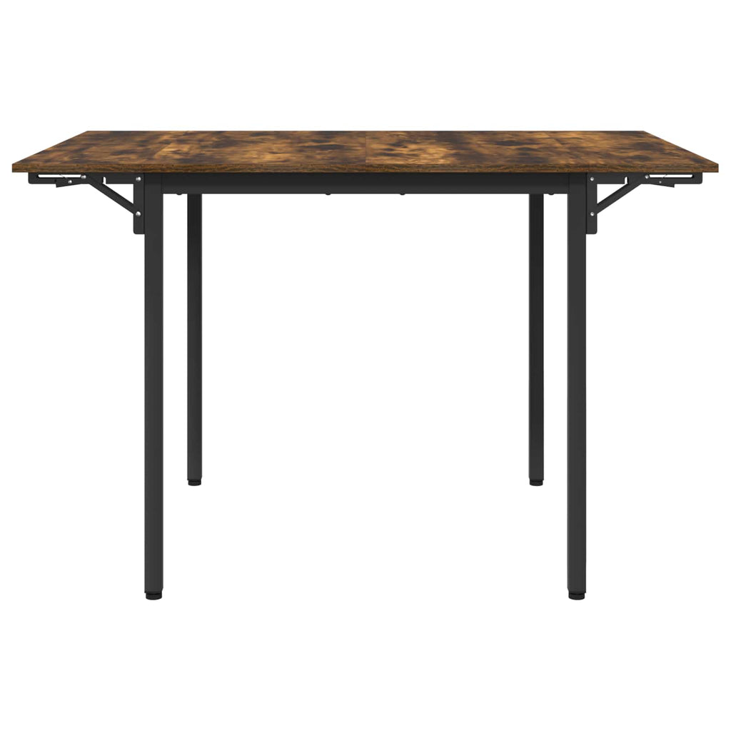 vidaXL Rozsuwany stół do jadalni 120 x 81,5 x 75 cm Dąb wędzony
