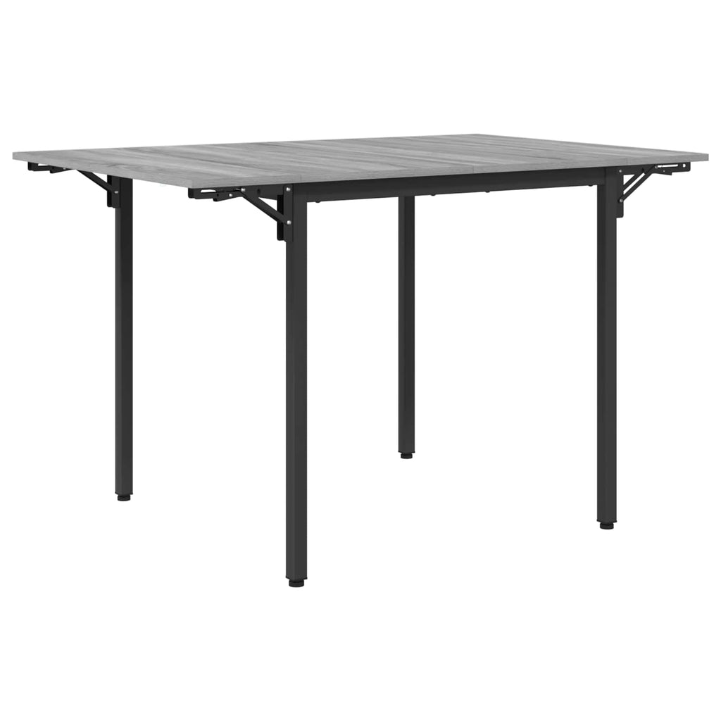 vidaXL Rozsuwany stół do jadalni 120 x 81,5 x 75 cm Szary Sonoma