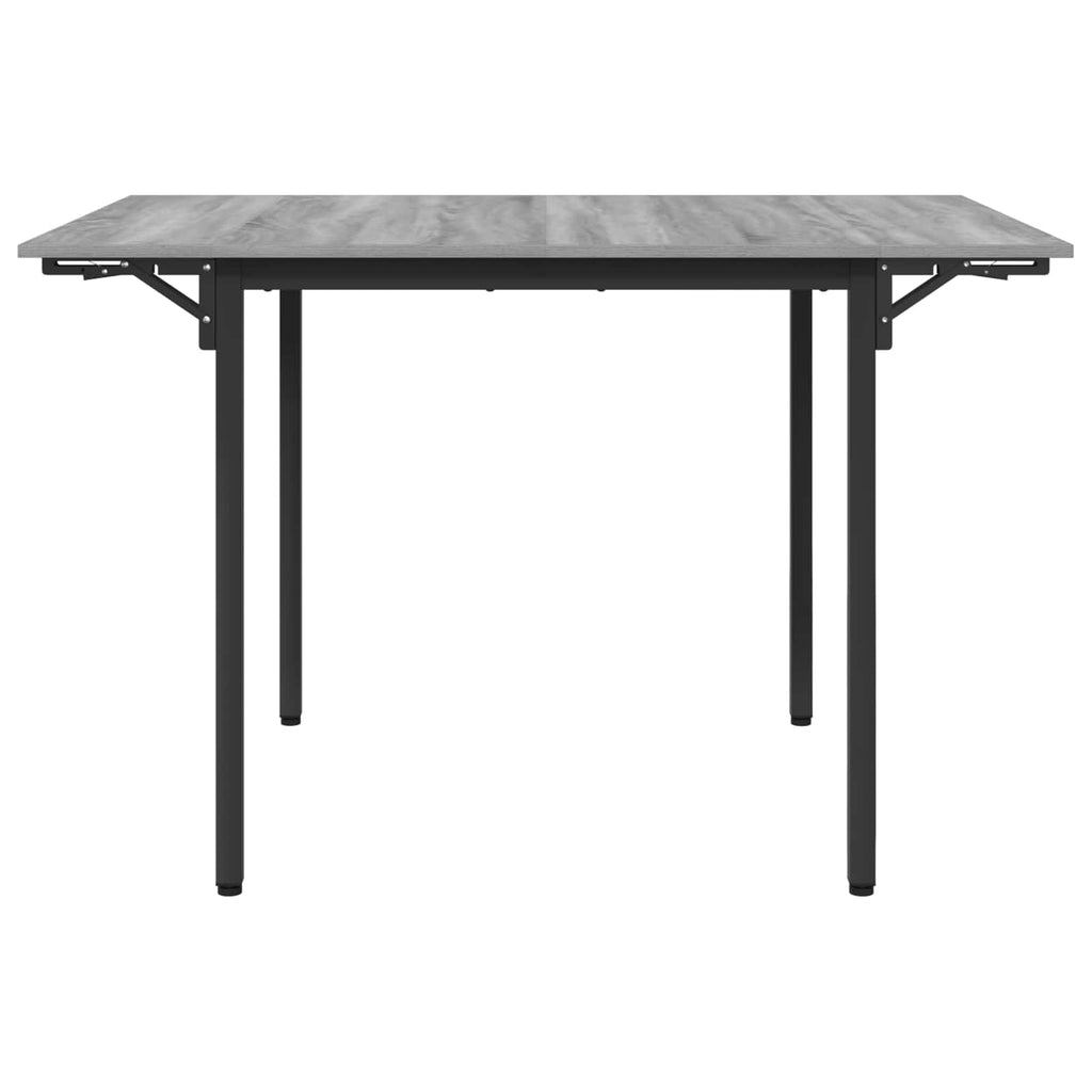 vidaXL Rozsuwany stół do jadalni 120 x 81,5 x 75 cm Szary Sonoma