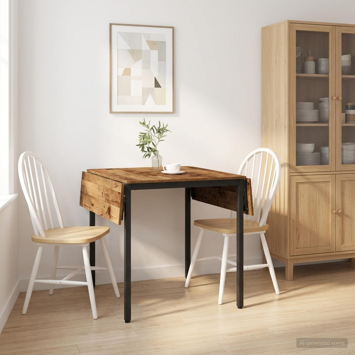 vidaXL Rozsuwany stół do jadalni 120 x 81,5 x 75 cm Stare drewno