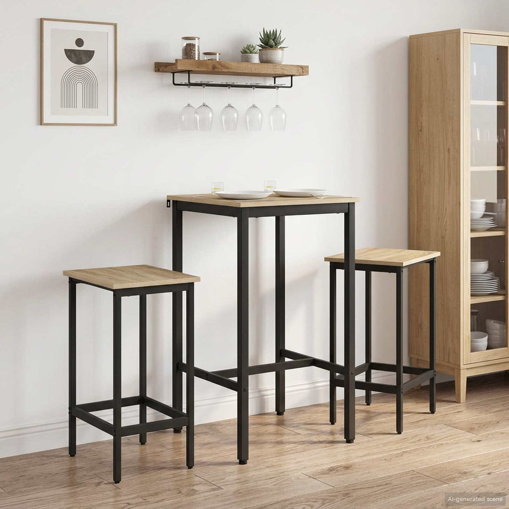 vidaXL Stół barowy 52 x 52 x 90 cm Drewno inżynieryjne dąb Sonoma