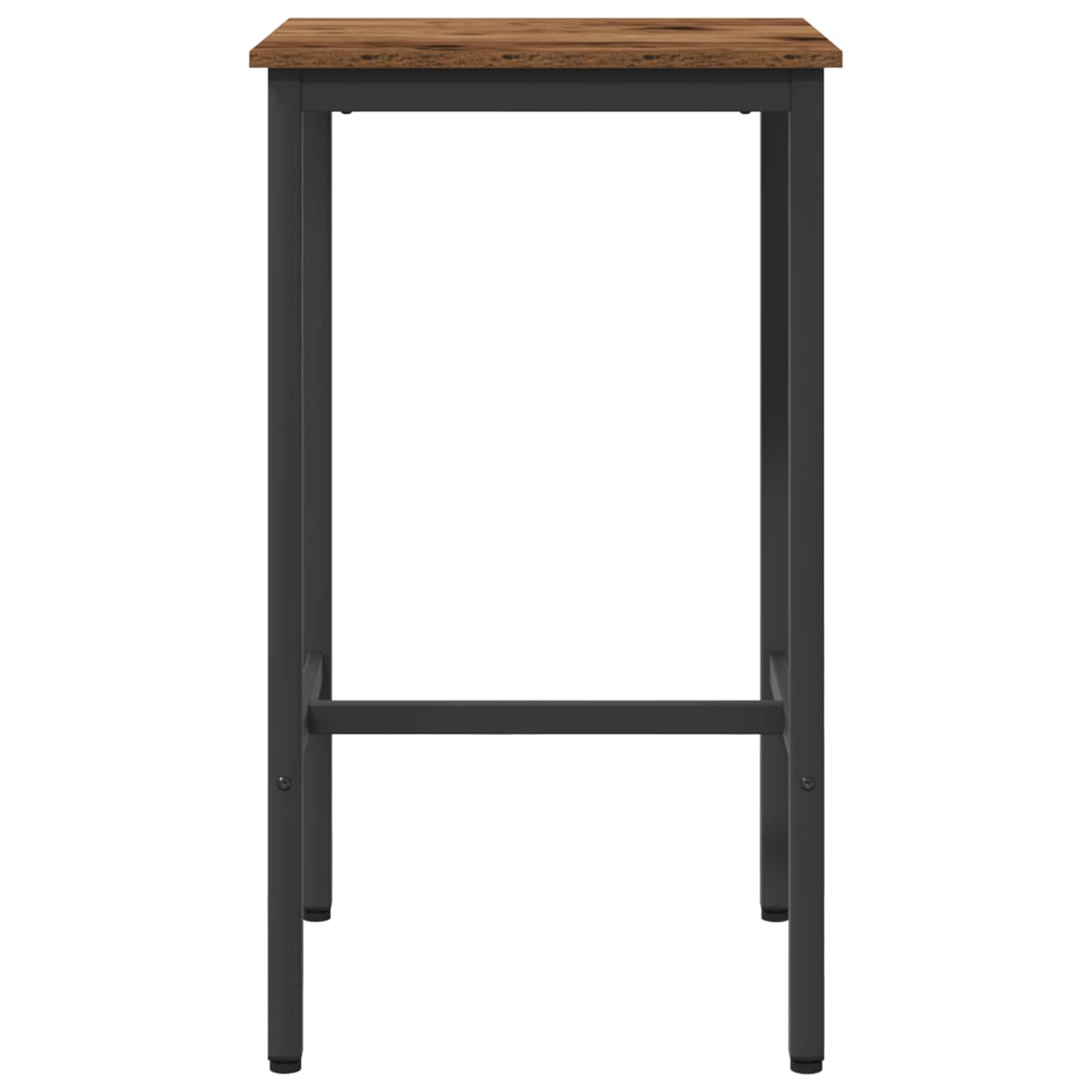 vidaXL Stół barowy 52 x 52 x 90 cm Drewno inżynieryjne Stare drewno